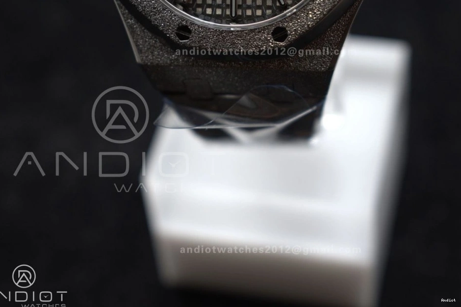 SS Royal Frosted Best Oak Bracelet Grey on Super 1:1 Dial SS SA3120 15454 37mm Clone APSF Edition Textured 0202
